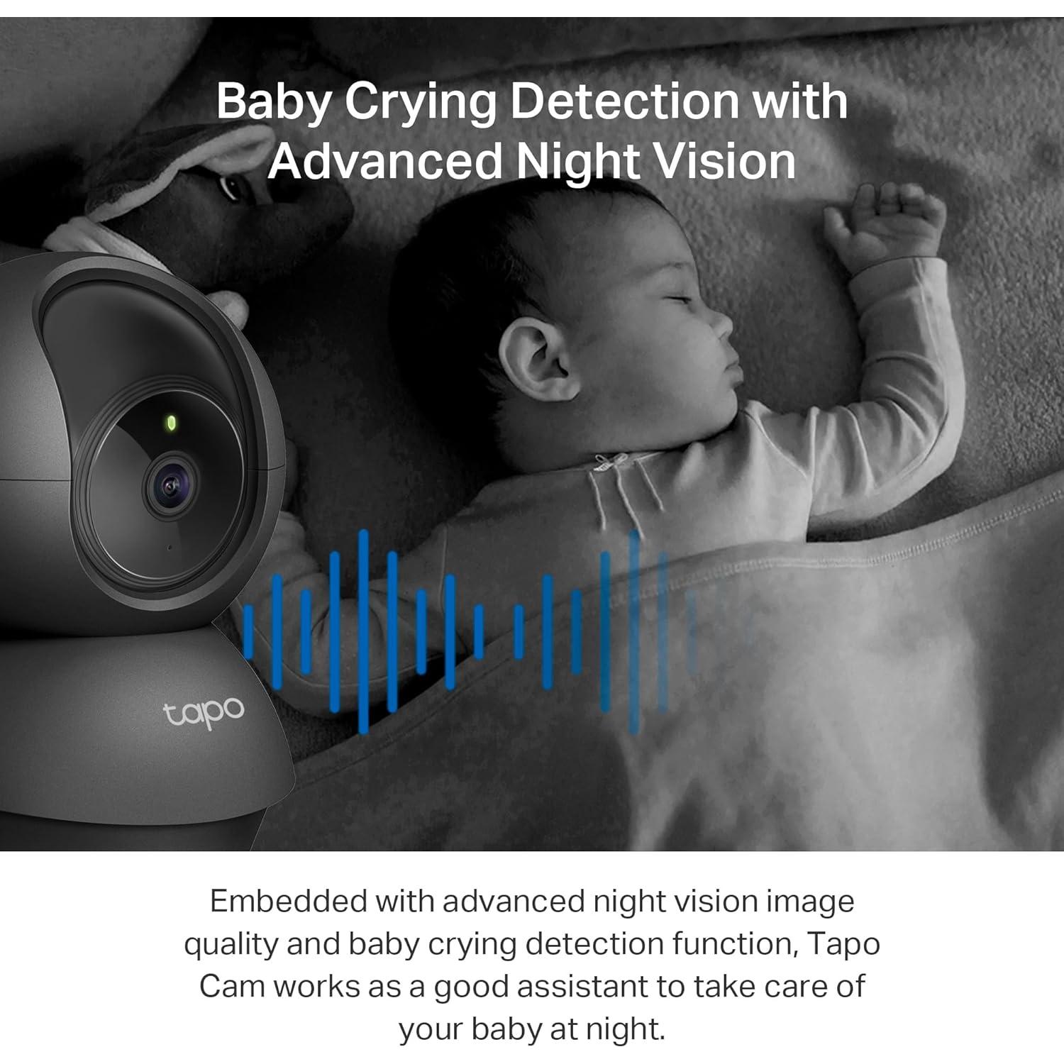 Cámara de Seguridad TP-Link Tapo C211 2K Pan/Tilt Negro