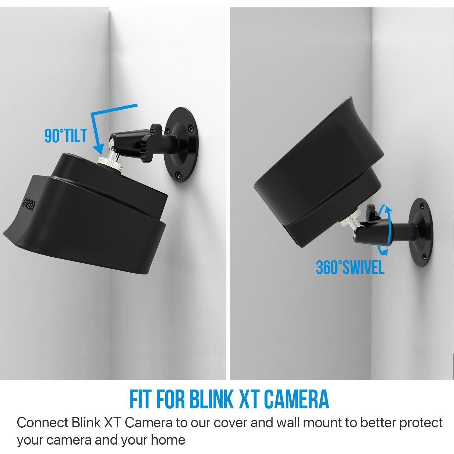 Soporte de Pared Frienda 360° y Funda Silicona para Blink XT