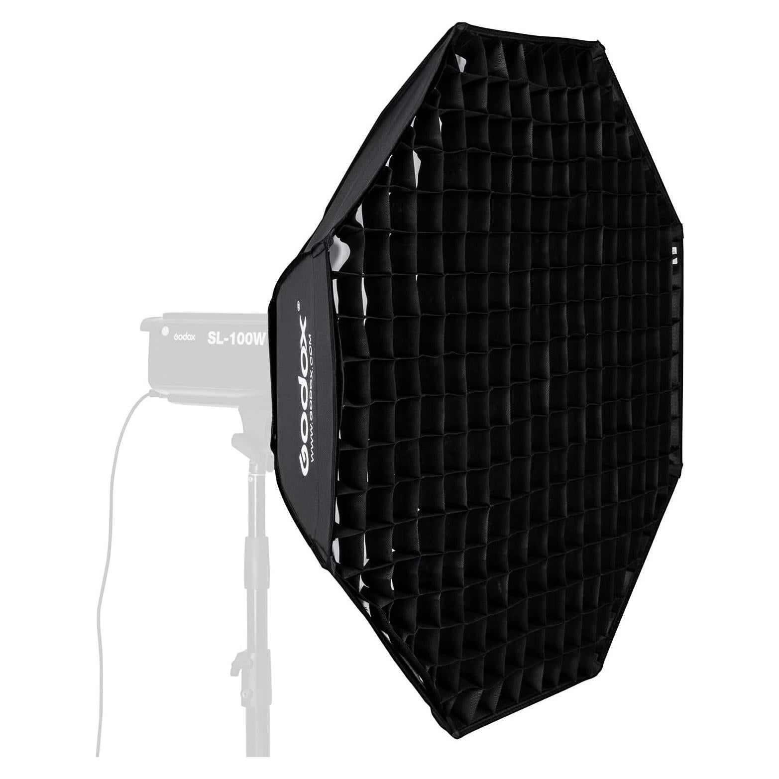 Softbox Octagonal Godox 95cm con Rejilla y Montura Bowens
