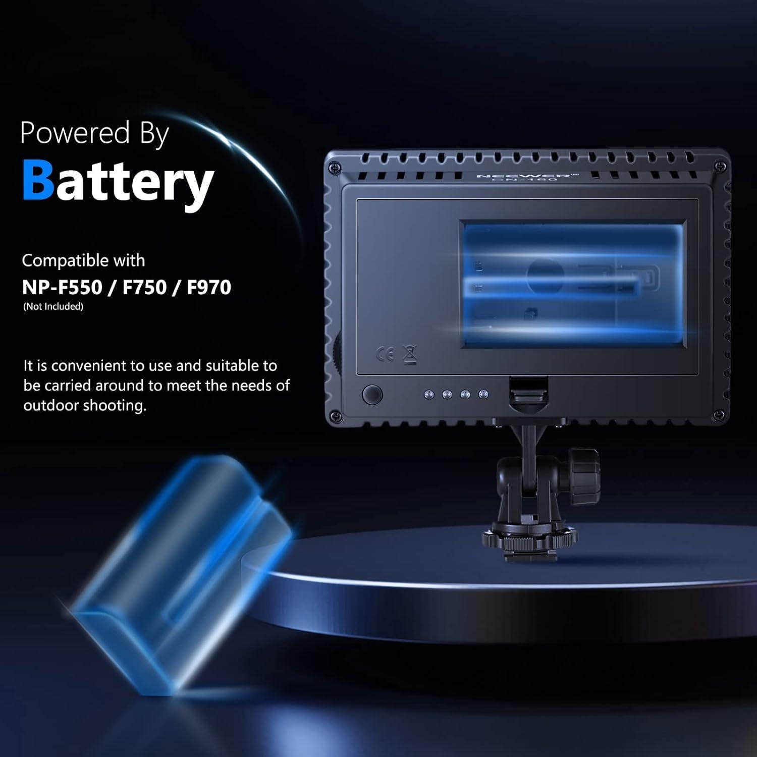 Luz de Video LED Neewer CN-160 Dimmable 660 lm 5600K