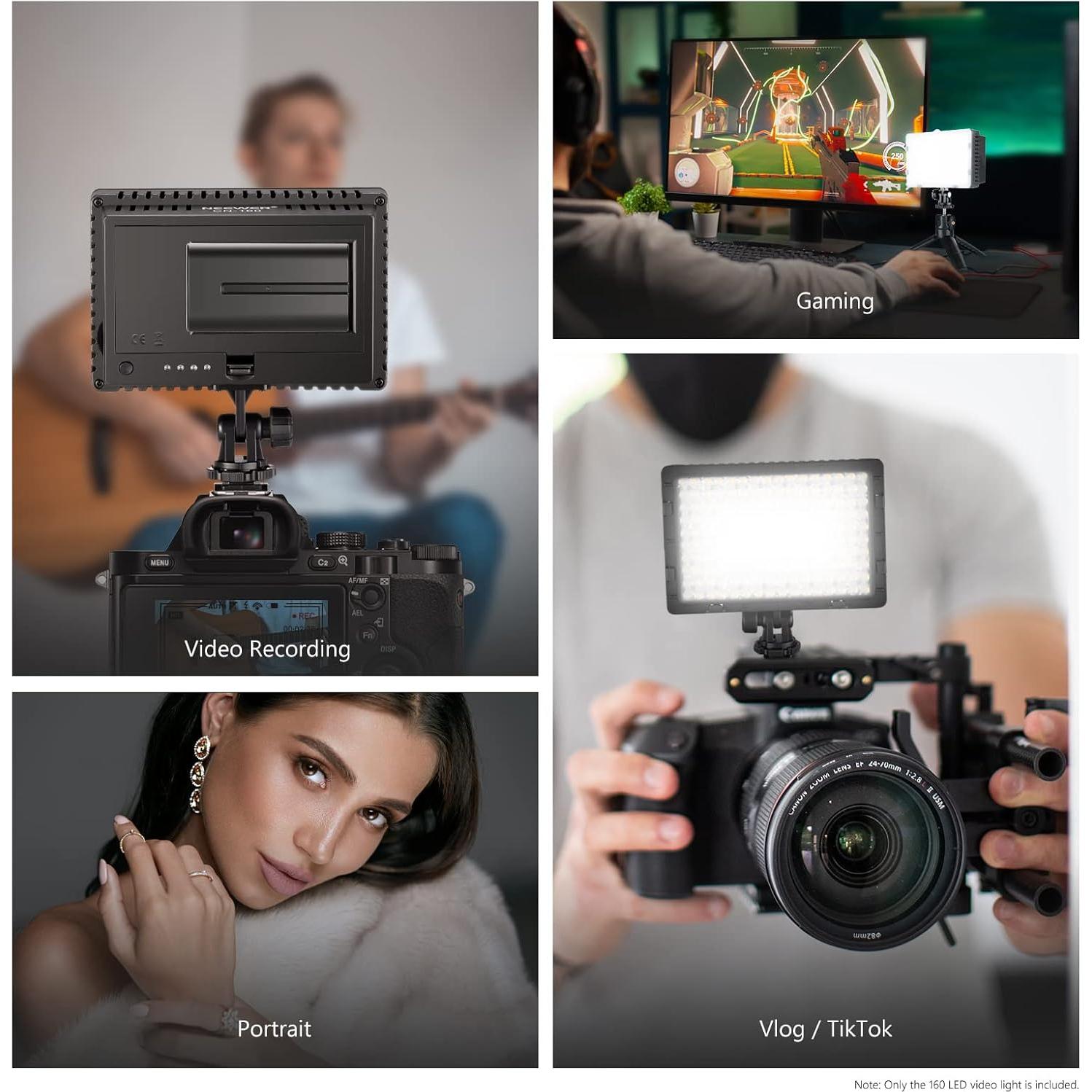 Luz de Video LED Neewer CN-160 Dimmable 660 lm 5600K