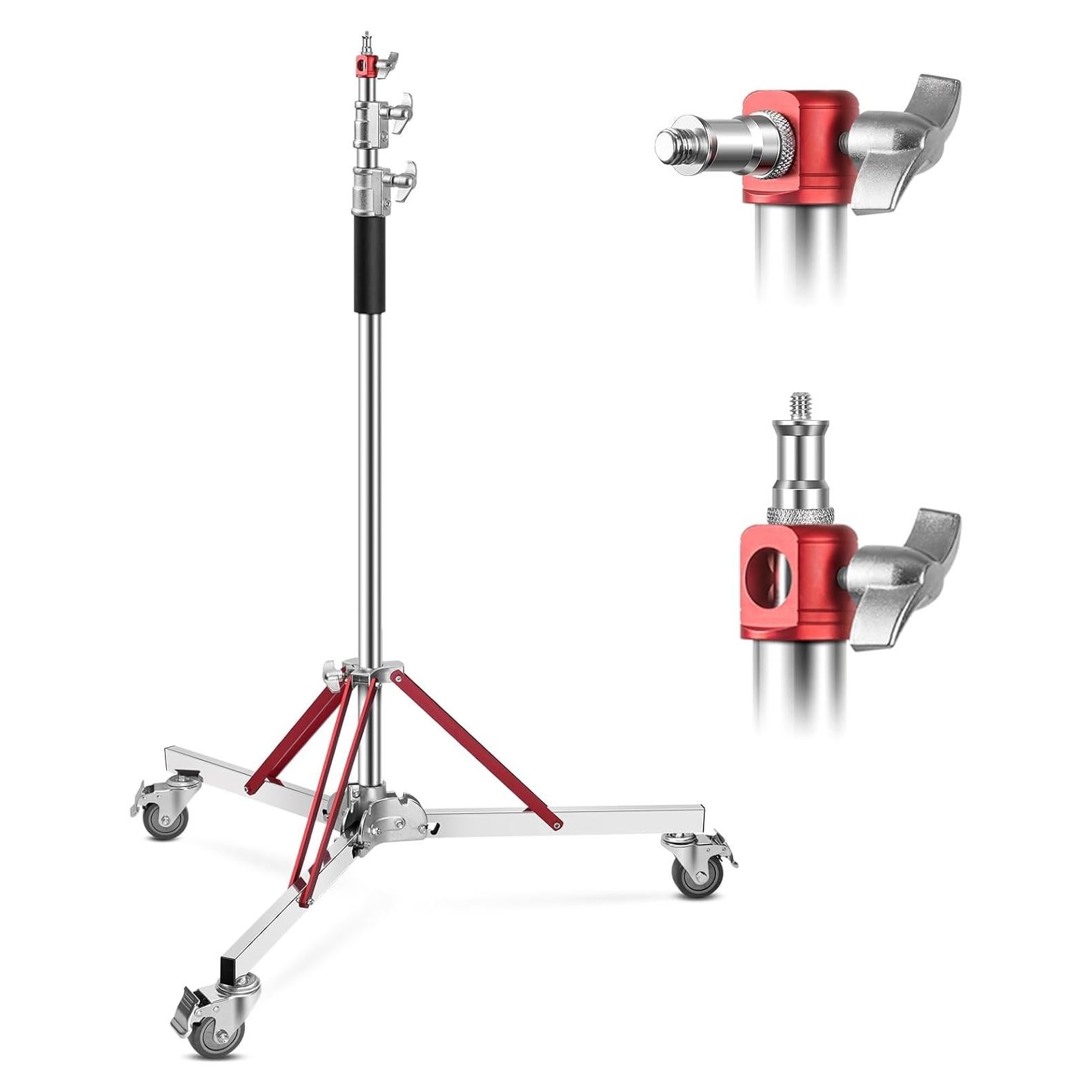 Soporte C-Stand Ajustable SAVWAY 10ft (305cm) con Ruedas