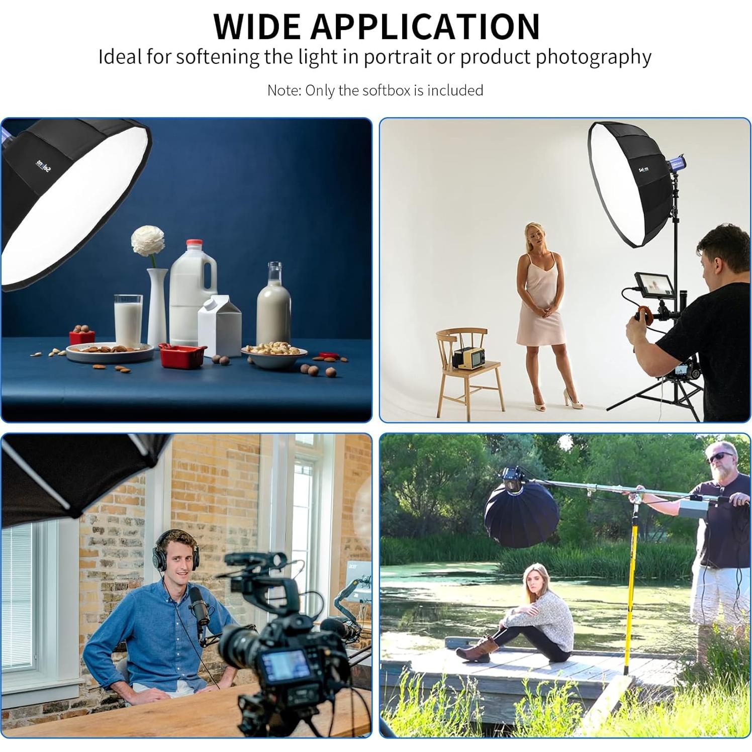 Softbox Hexadecagonal Selens 85cm con Montura Bowens