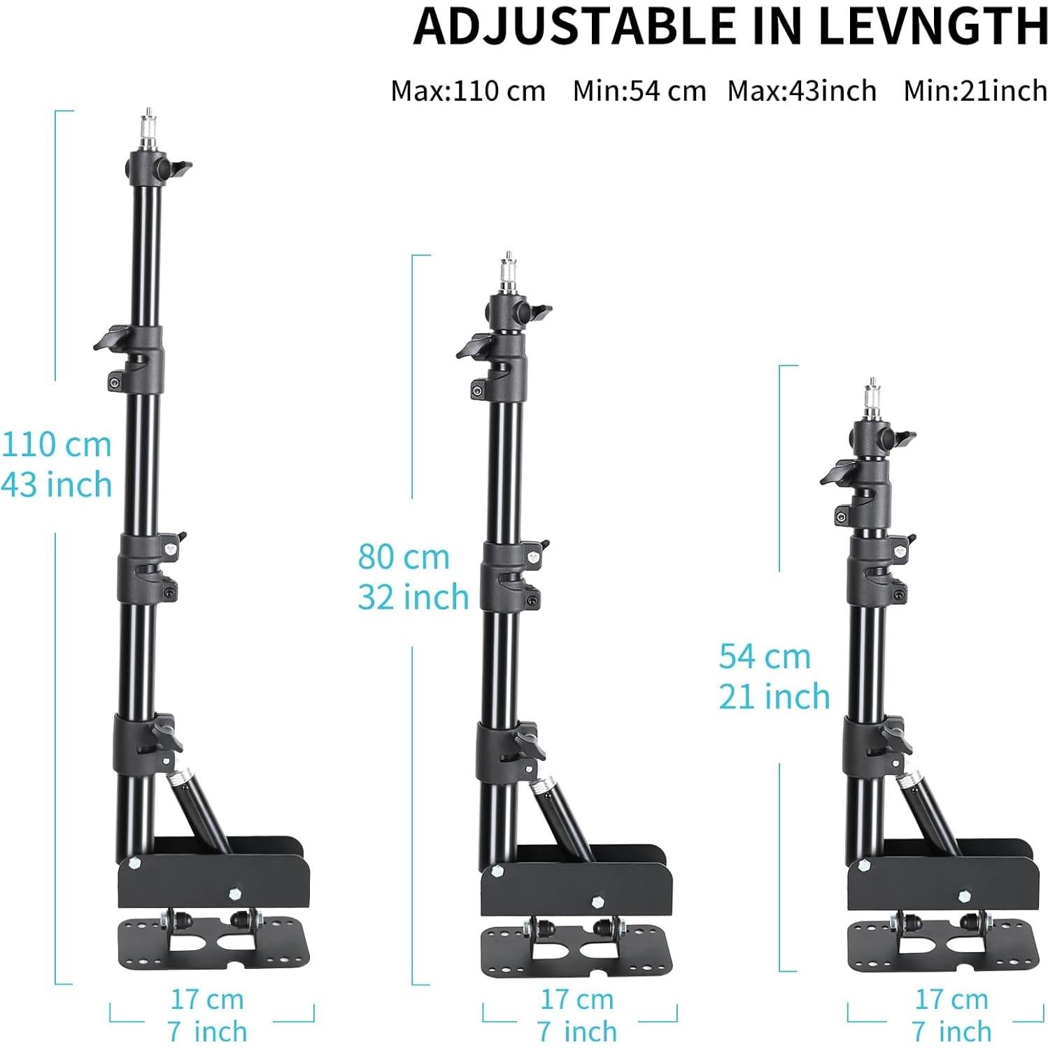 Soporte de luz de anillo montado en pared Konseen ZJ-100 110cm