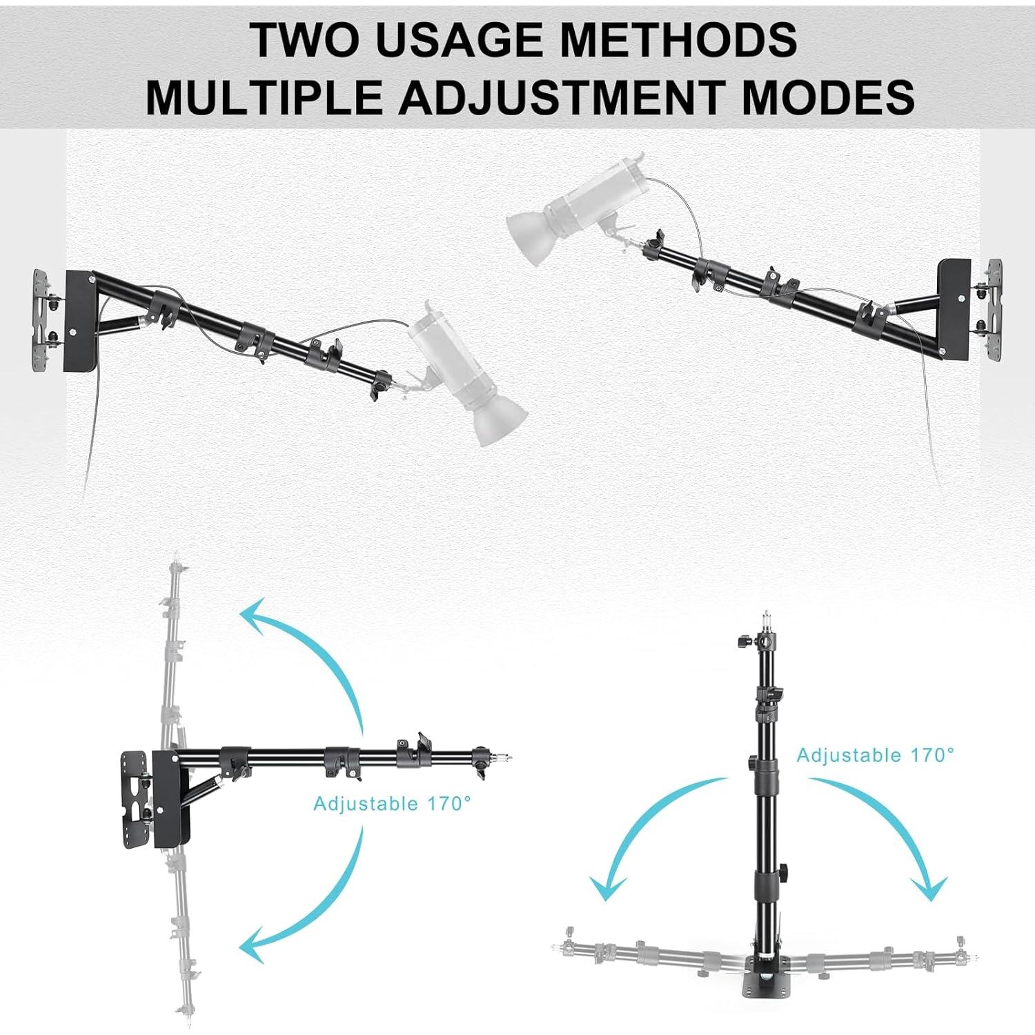 Soporte de luz de anillo montado en pared Konseen ZJ-100 110cm