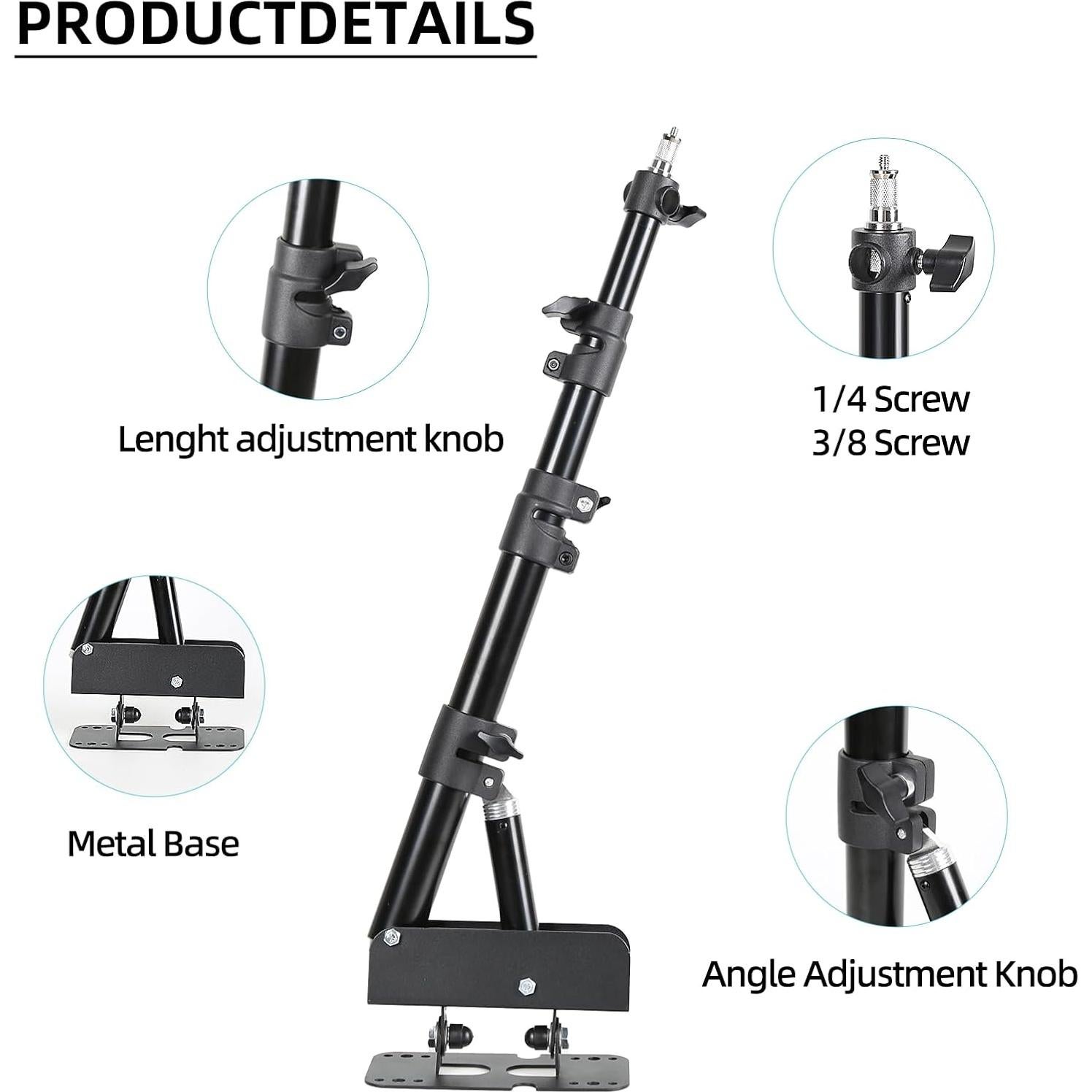 Soporte de luz de anillo montado en pared Konseen ZJ-100 110cm