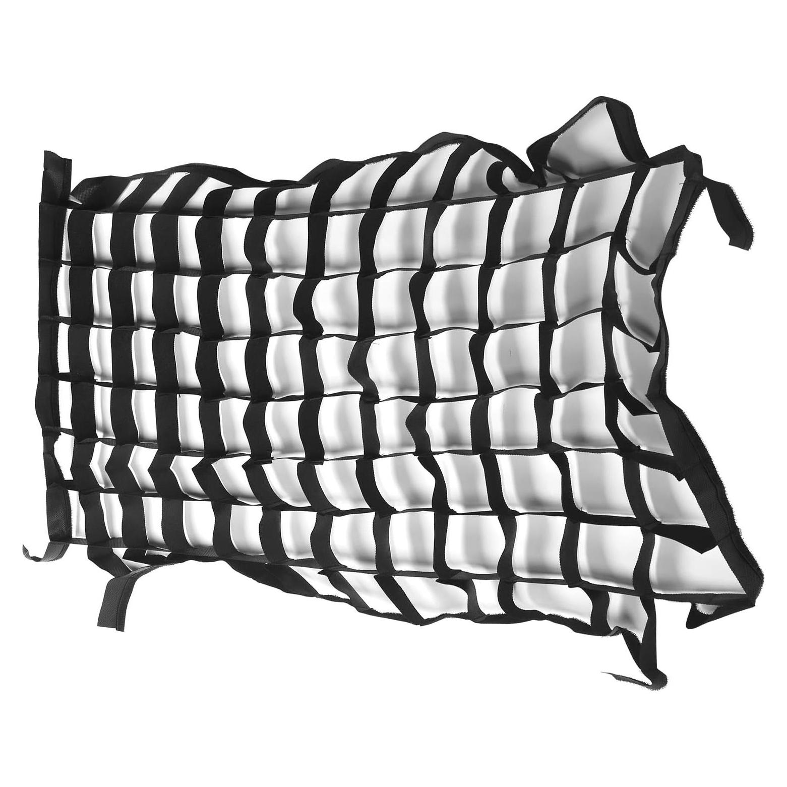 50x70cm Softbox Cellular Grid, Foldable Softbox 50x70cm 4corner Soft Light Box Cellular Grid Mesh, for Photography Shooting Studio Accessory