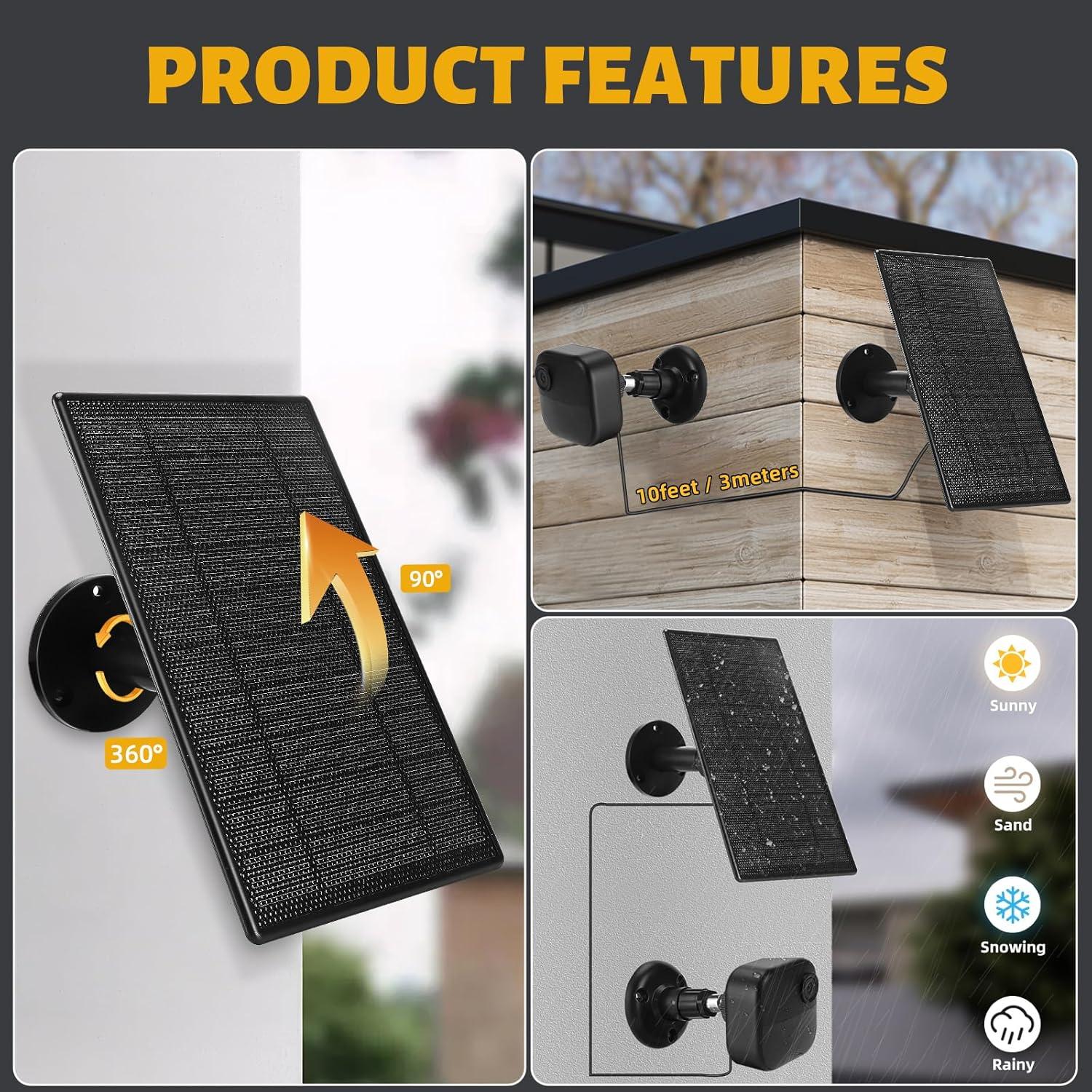 Panel Solar Kagtlta 4.5W para Cámara Blink Outdoor 4