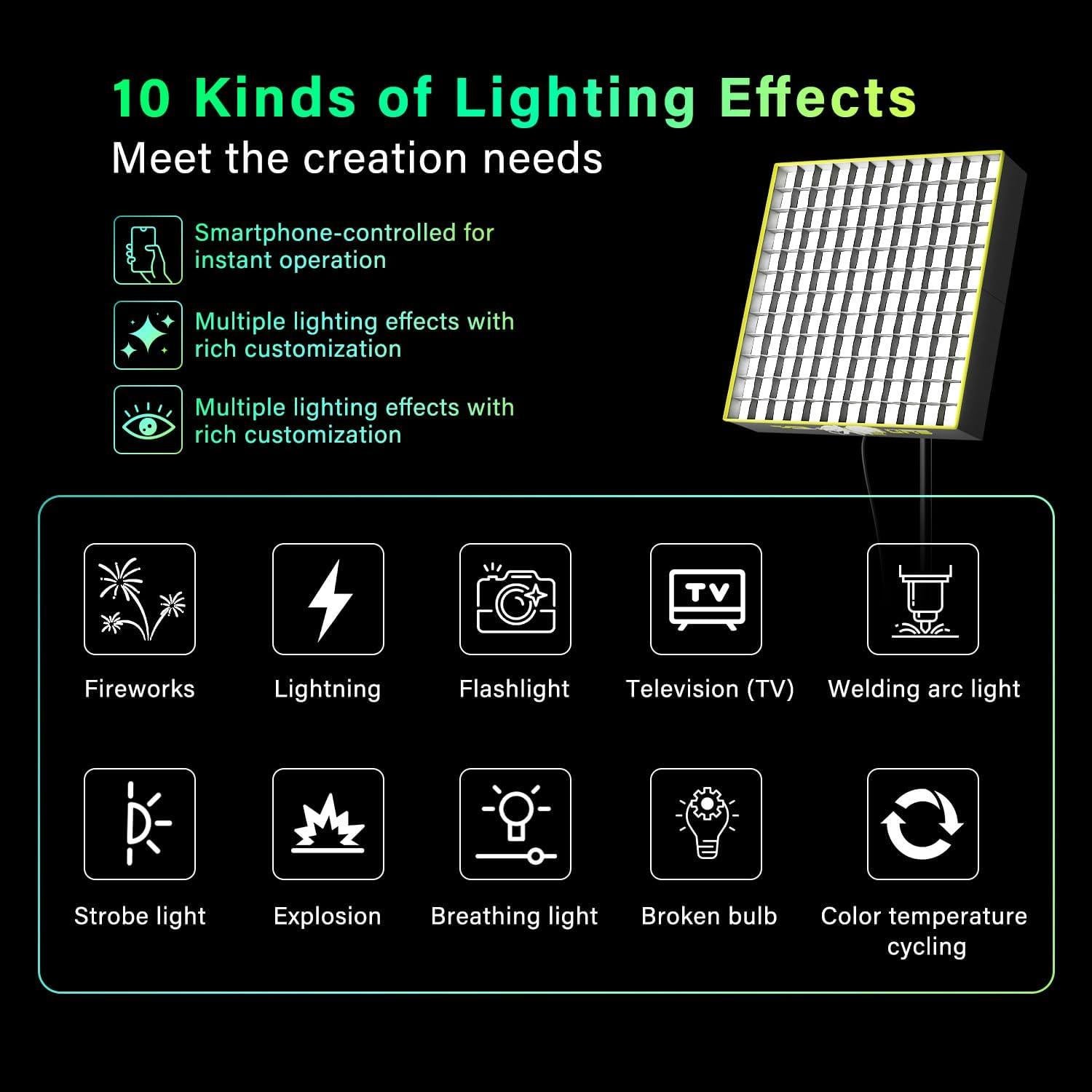 Luz LED Bi-Color Suncrafter F200B 200W Flexible 2700K-6500K