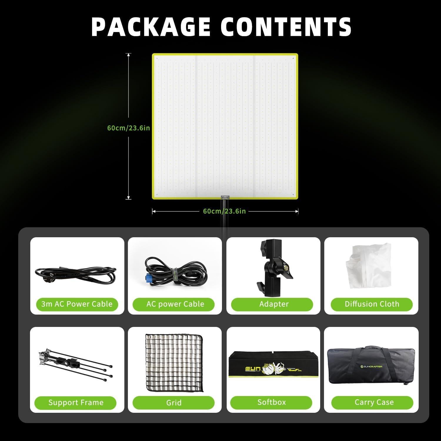 Luz LED Bi-Color Suncrafter F200B 200W Flexible 2700K-6500K