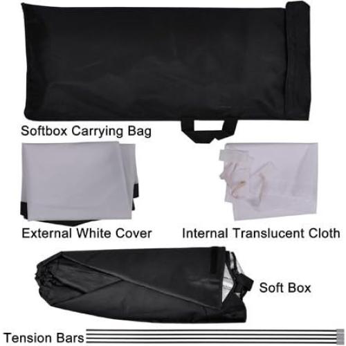 Kit de Iluminación de Estudio 1600W StudioFX H9004S con Softbox