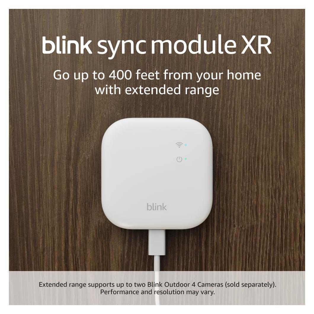 Blink Sync Module XR (newest model) — System hub for all Blink devices, go up to 400 feet from your home with extended range for Outdoor 4