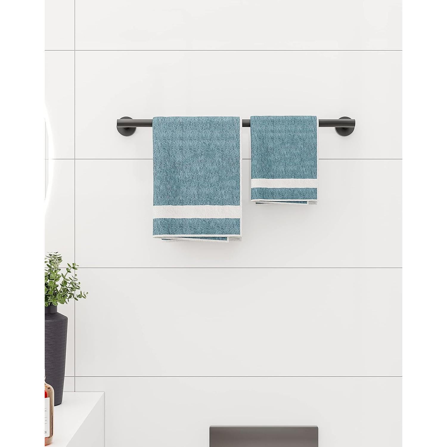 Barra de Toalla RARXTR 60 cm Acero Inoxidable Negro Mate