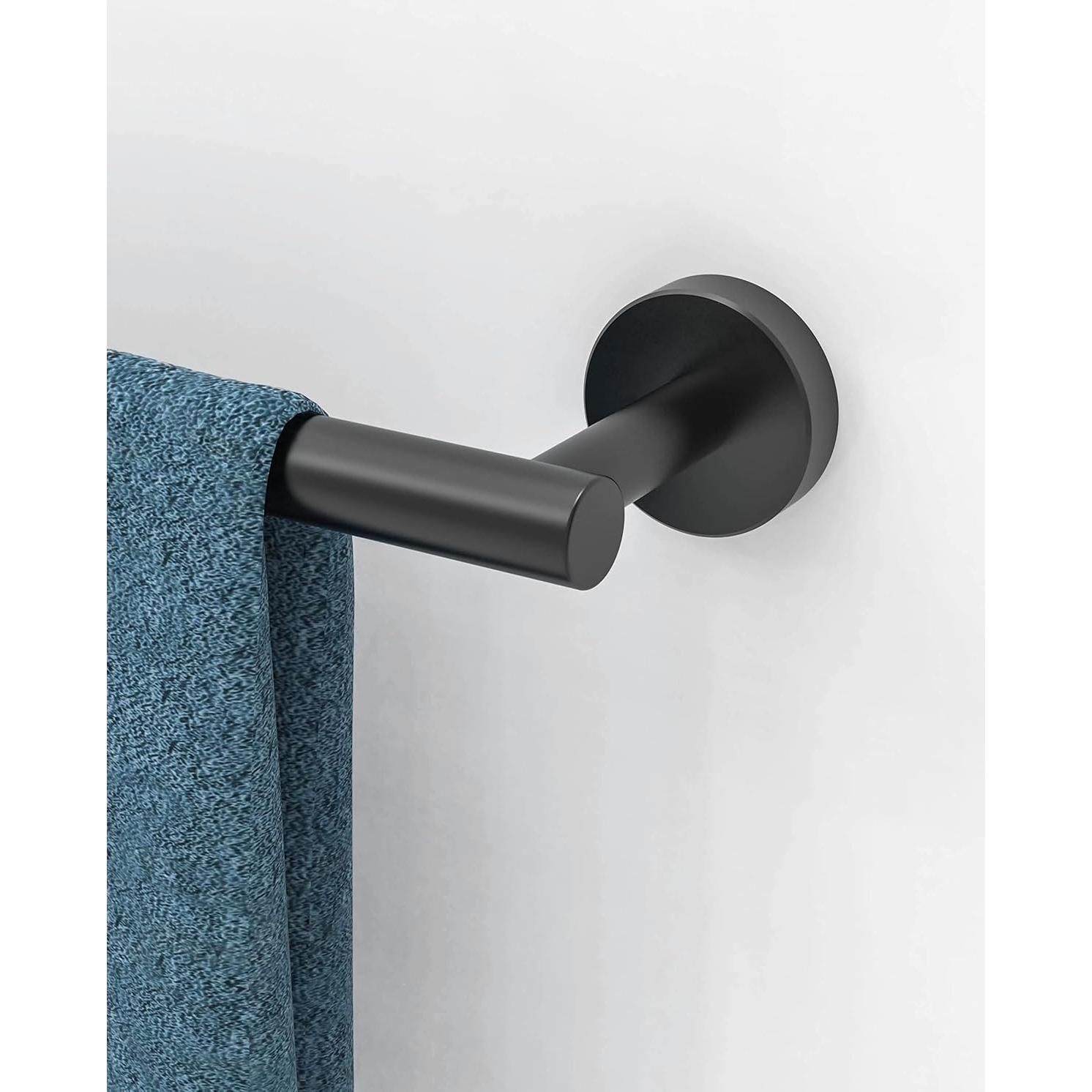 Barra de Toalla RARXTR 60 cm Acero Inoxidable Negro Mate