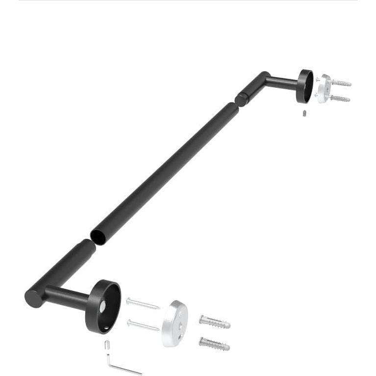Barra de Toalla RARXTR 60 cm Acero Inoxidable Negro Mate