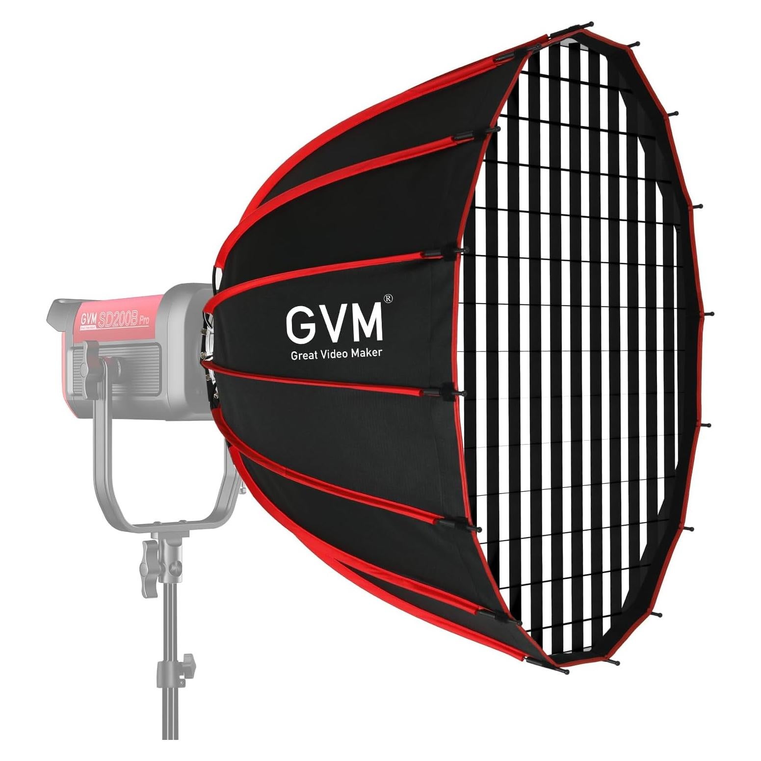 Softbox Parabólico GVM YG90SP 90cm Plegable con Difusores