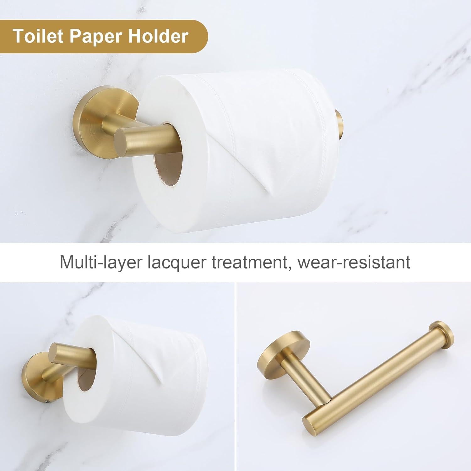 Juego de Soporte para Toallas Lairuier 5 Piezas Acero Inoxidable