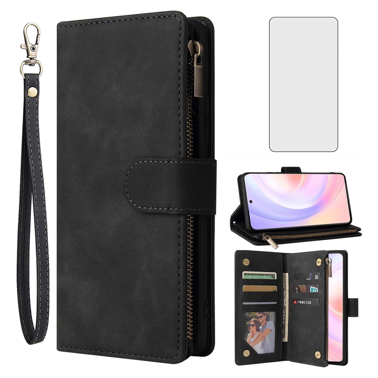 Funda de Cartera Asuwish para Huawei Nova 9 SE / Honor 50 SE con Protector de Pantalla