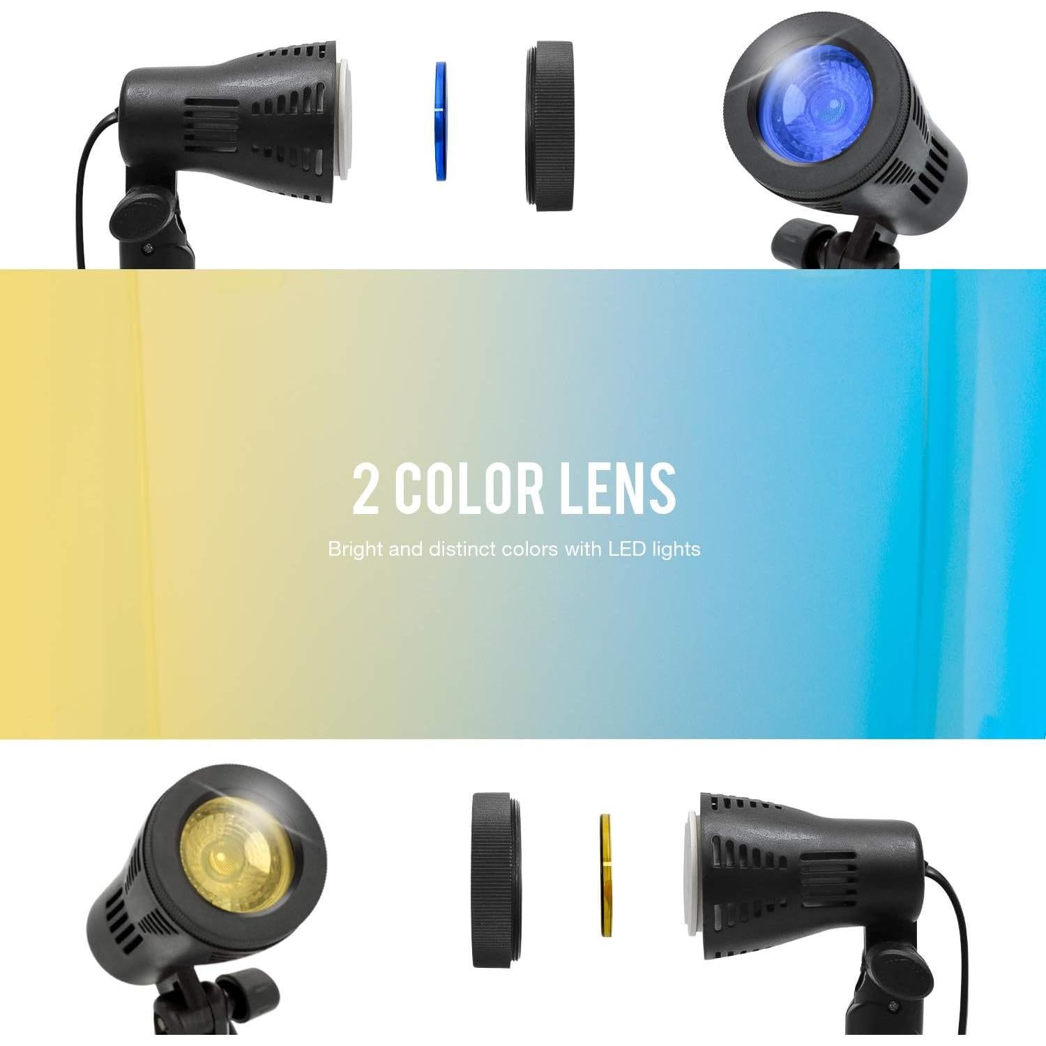 Kit de Iluminación LED de Mesa LimoStudio 2PACK 5500K