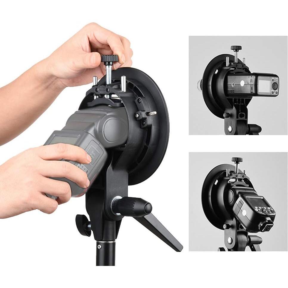 Soporte Godox S-Type Bowens S para Flash Speedlite y Softbox