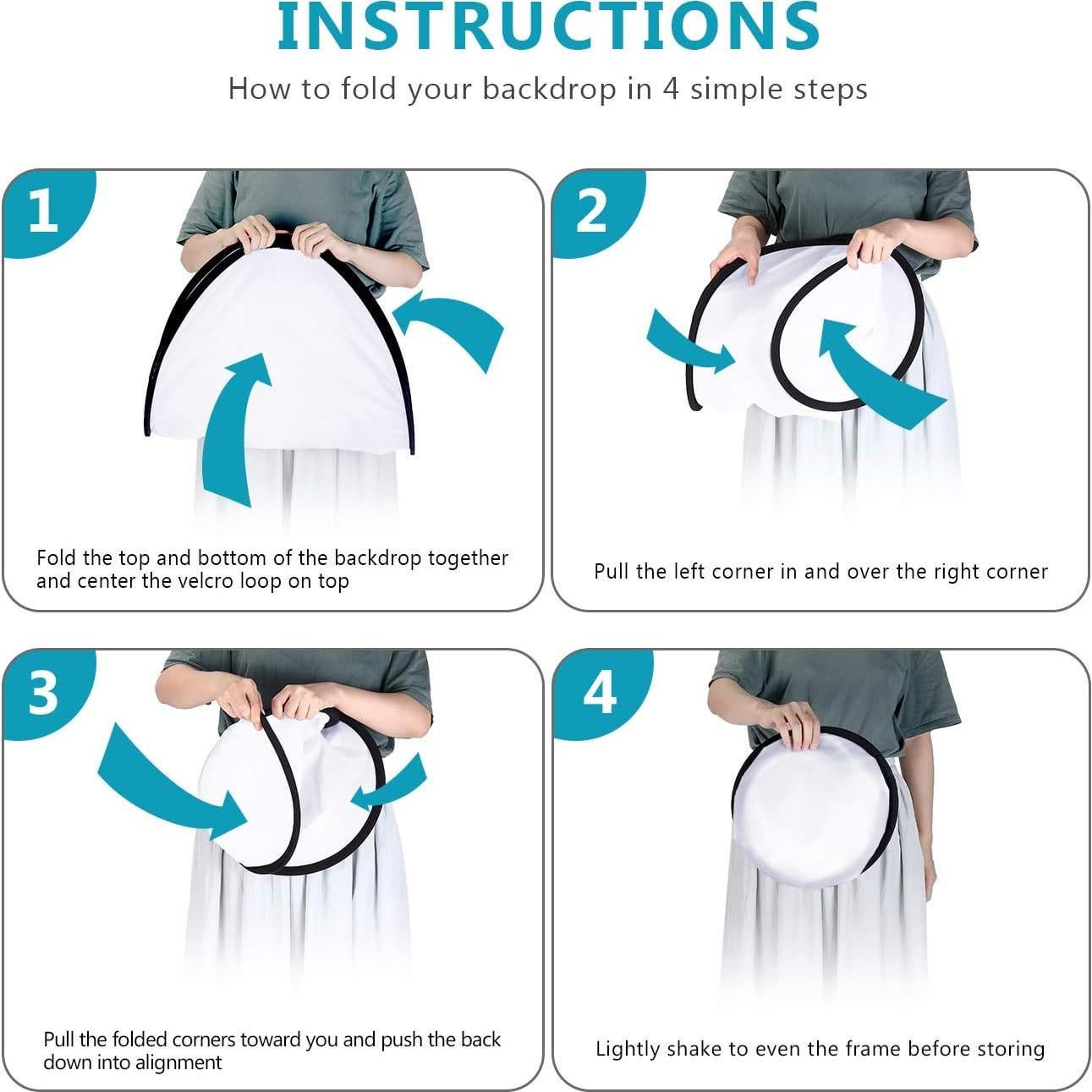 Panel Difusor de Luz Neewer 60x90cm Plegable con Bolsa