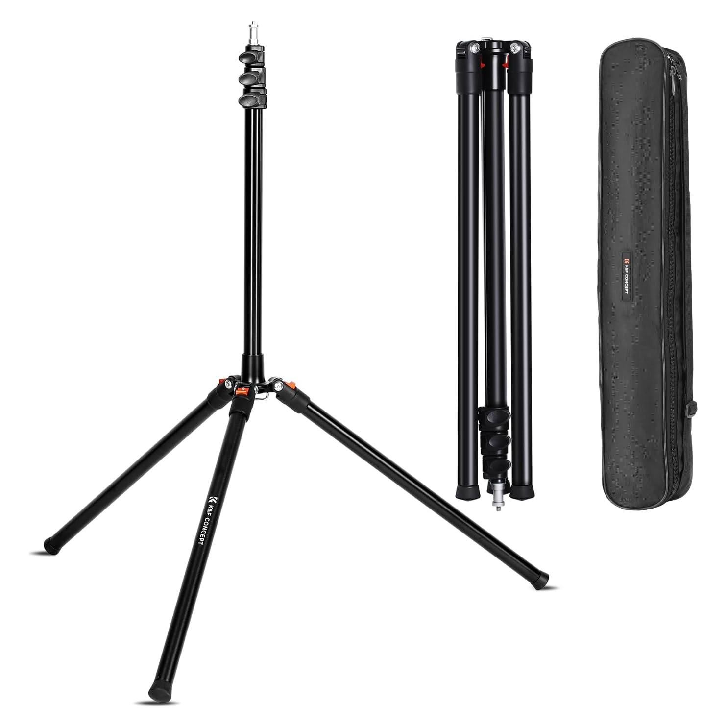 Soporte de Luz K&F Concept 2.2m Aluminio Trípode Compacto