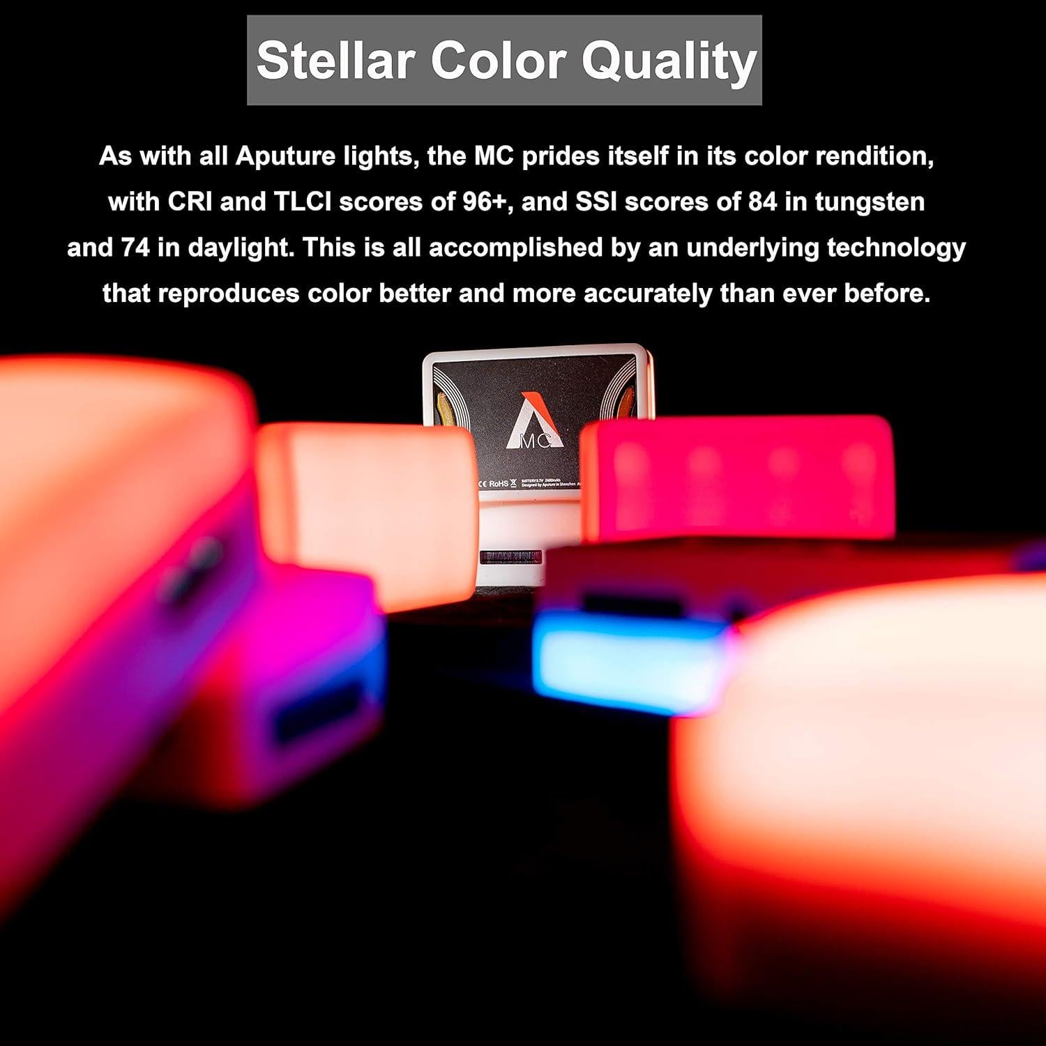 Luz de Video Aputure MC RGBWW 3200K-6500K Control APP