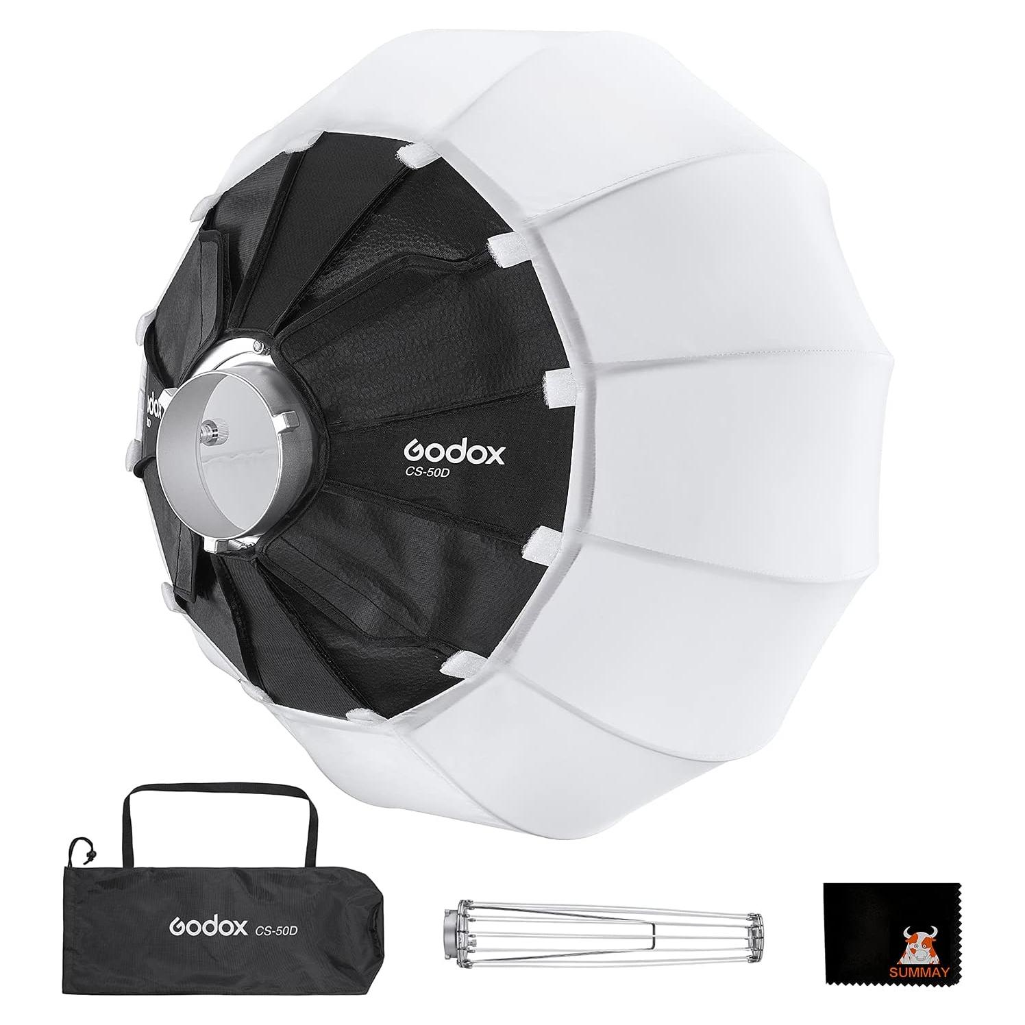 Softbox Plegable Godox CS-50D 50cm Modificador de Luz Bowens