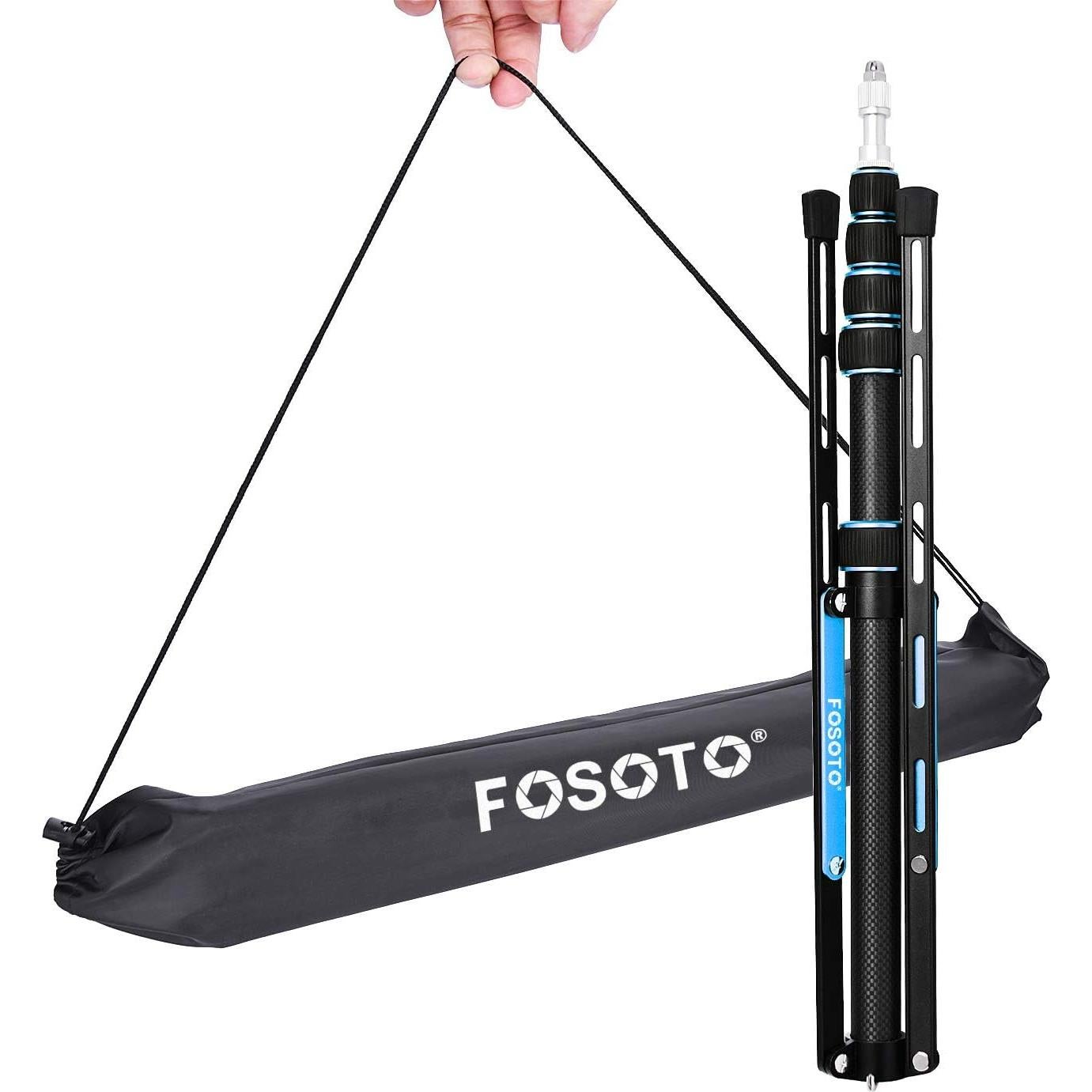 Soporte de Luz Trípode FOSOTO FT-220LS Fibra Carbono 222.5 cm