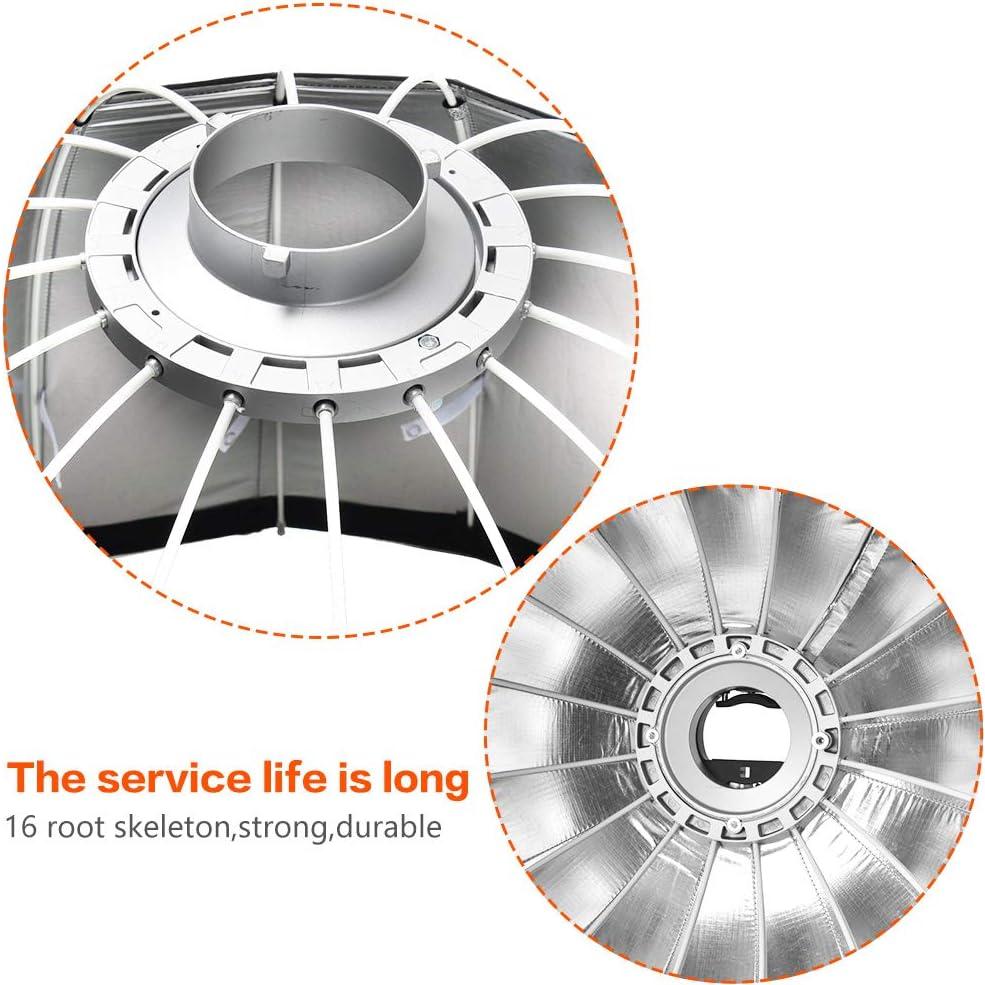 GODOX Deep Parabolic Softbox Bowens Mount Light Version P120L 120cm/48 Reflector for Studio Storbe Flash Speedlite (P120L Softbox)