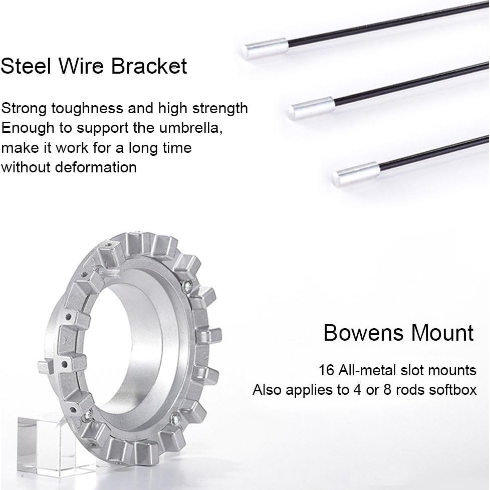Softbox Hexadecágono Selens 120cm Plegado Rápido Bowens