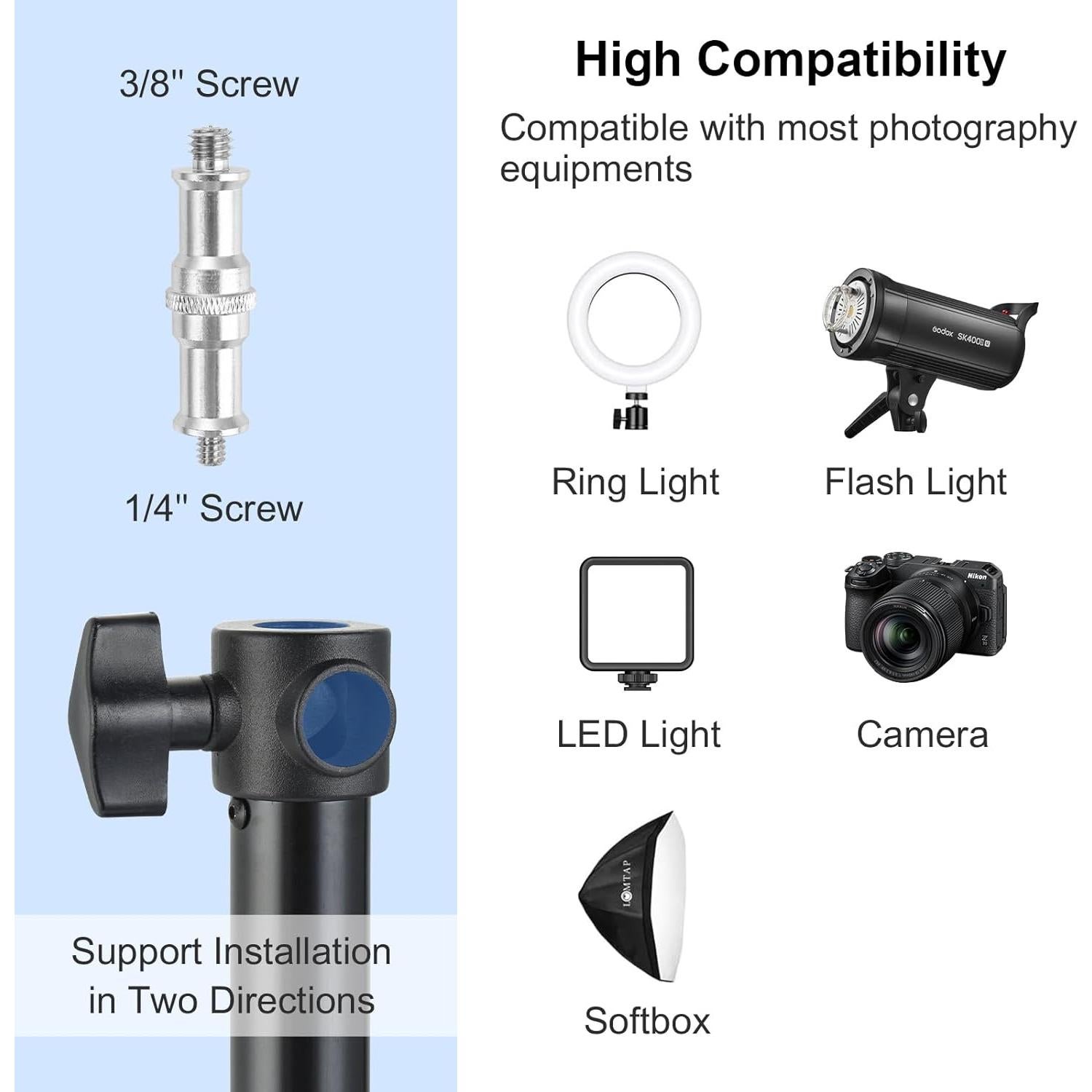 Brazo de Montaje en Pared UTEBIT 110cm Ajustable para Luz