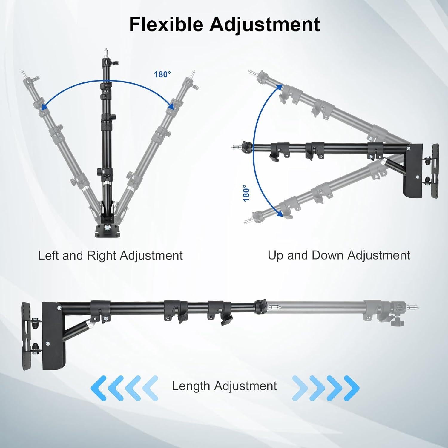 Brazo de Montaje en Pared UTEBIT 110cm Ajustable para Luz