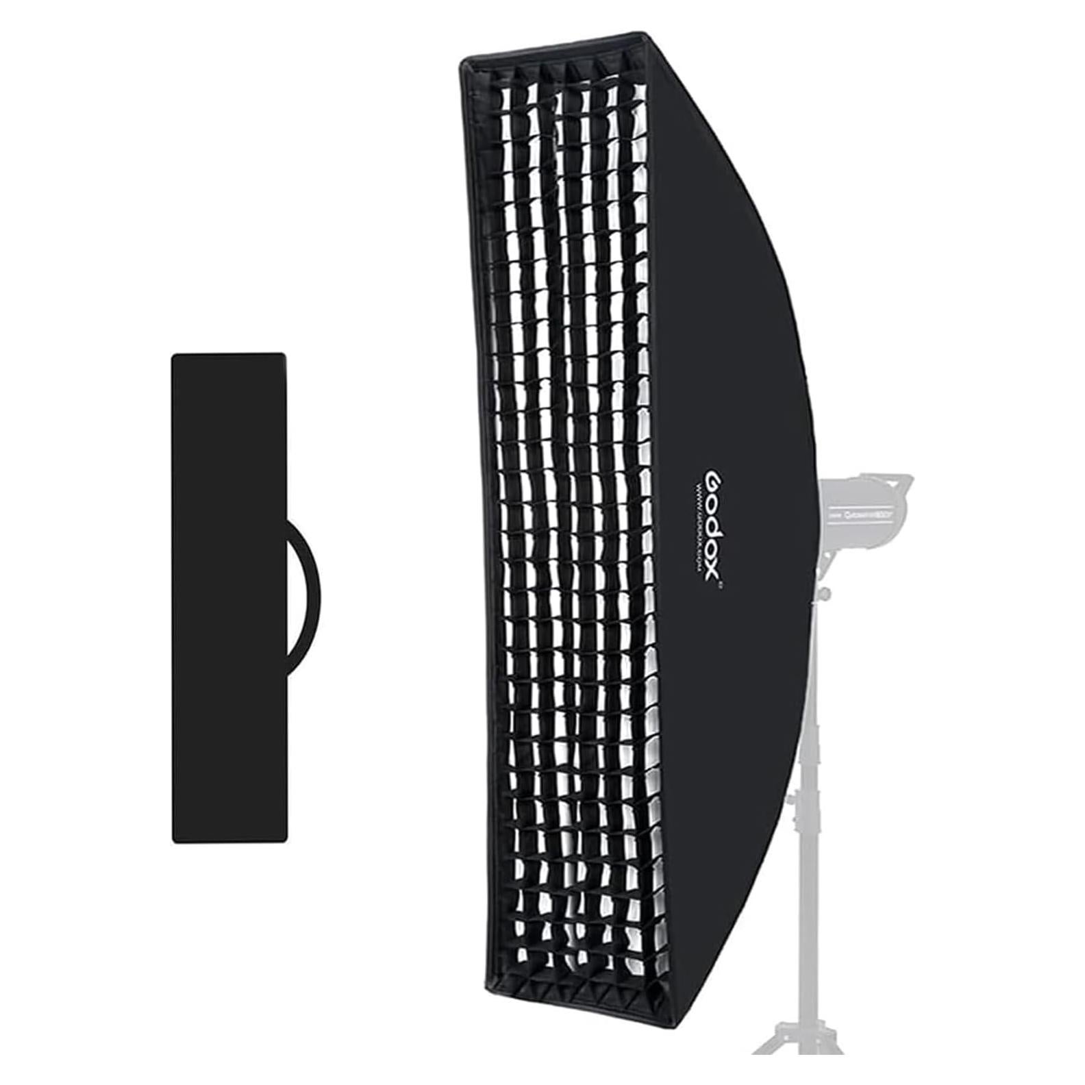 Godox Softbox 30x120cm Montaje Bowens con Rejilla Panal