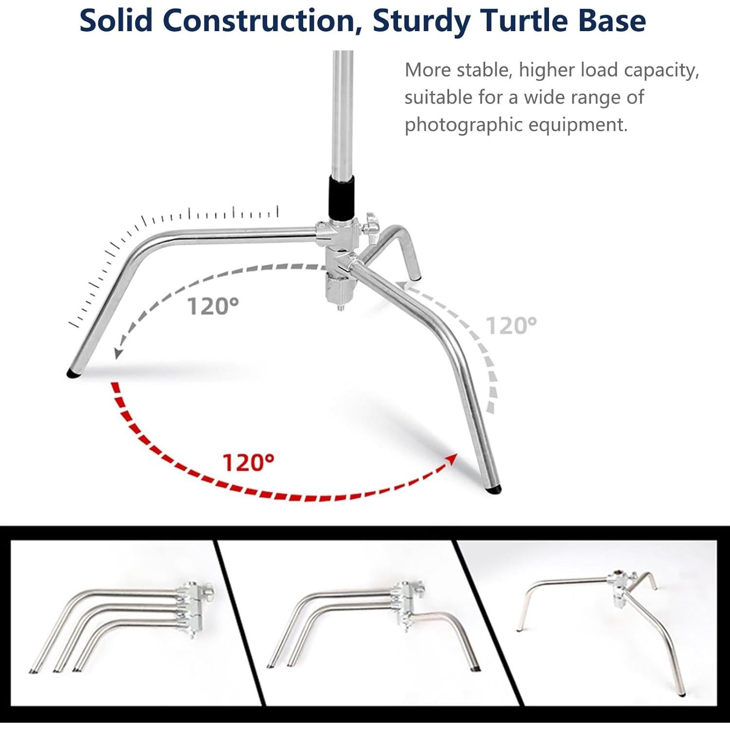 Soporte C de Acero Inoxidable ITOTIN 10.5ft Ajustable