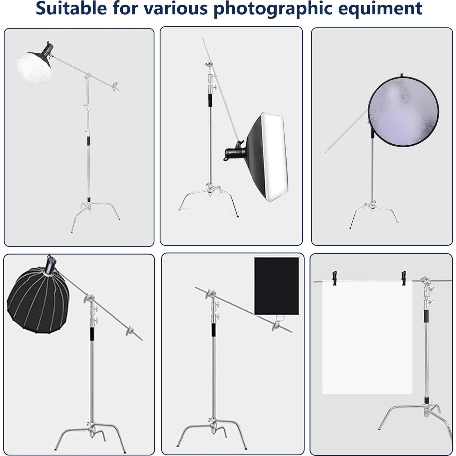 Soporte C de Acero Inoxidable ITOTIN 10.5ft Ajustable