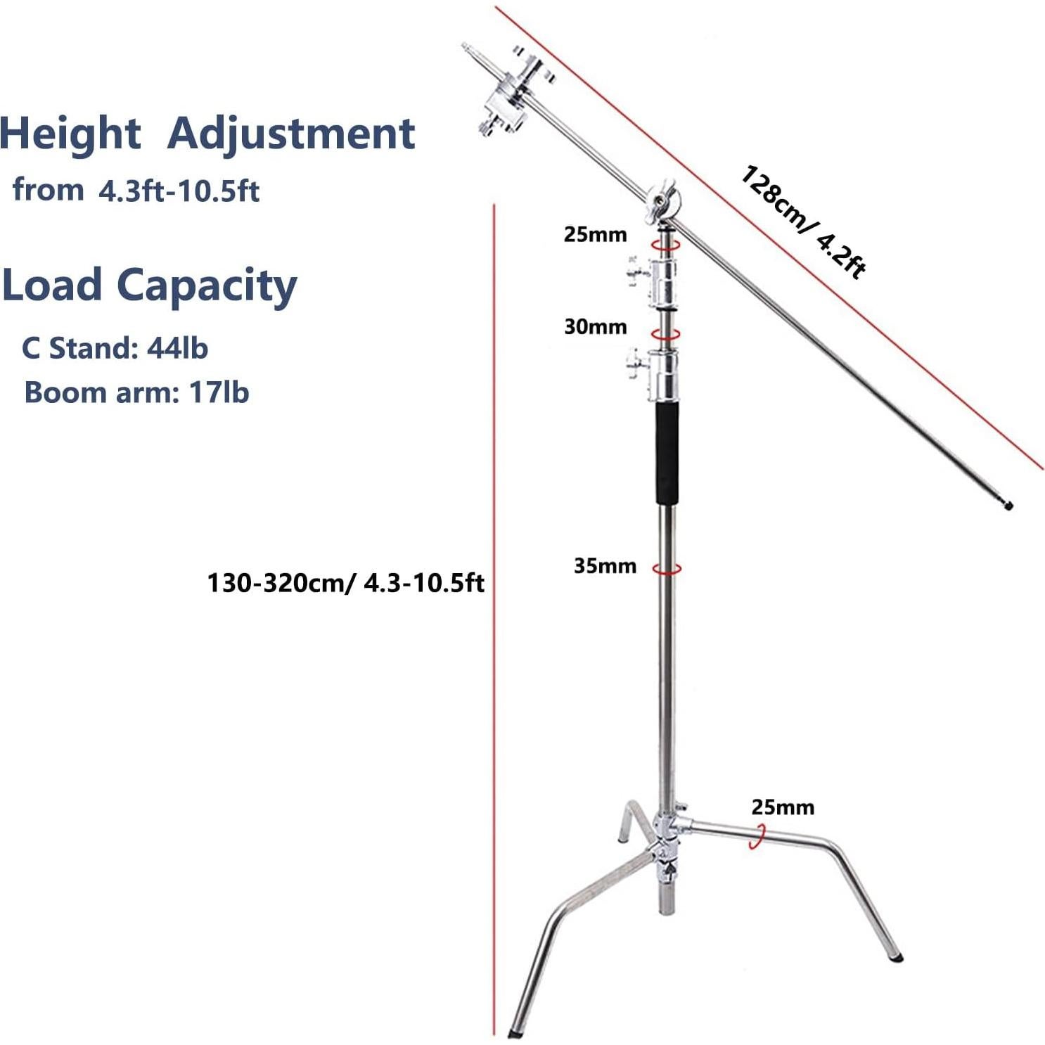 Soporte C de Acero Inoxidable ITOTIN 10.5ft Ajustable