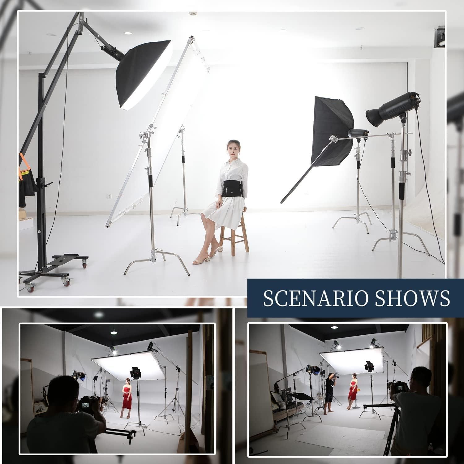 C-Stand de Acero Inoxidable GSY - Soporte Fotográfico 320cm