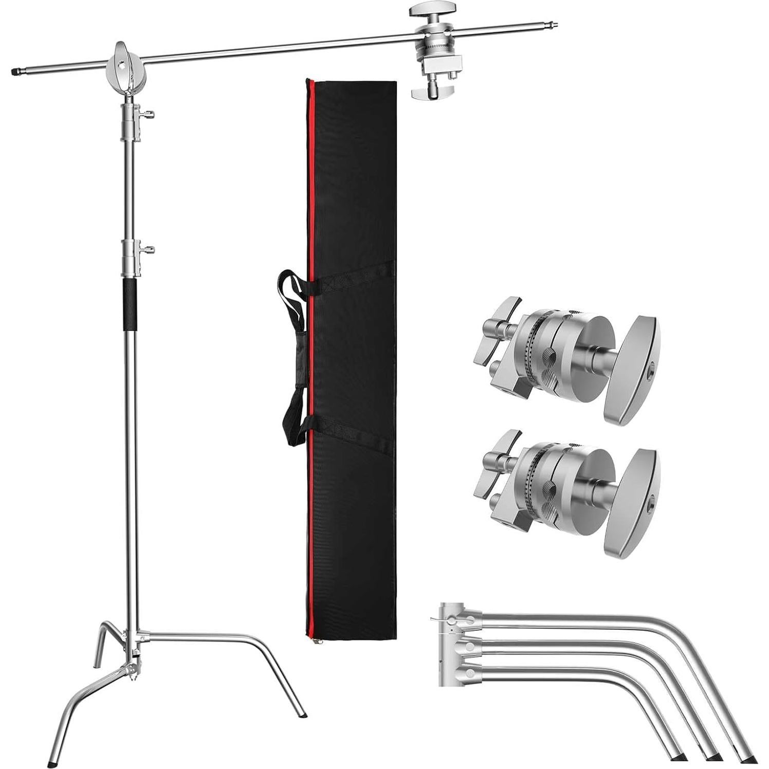 C-Stand de Acero Inoxidable GSY - Soporte Fotográfico 320cm