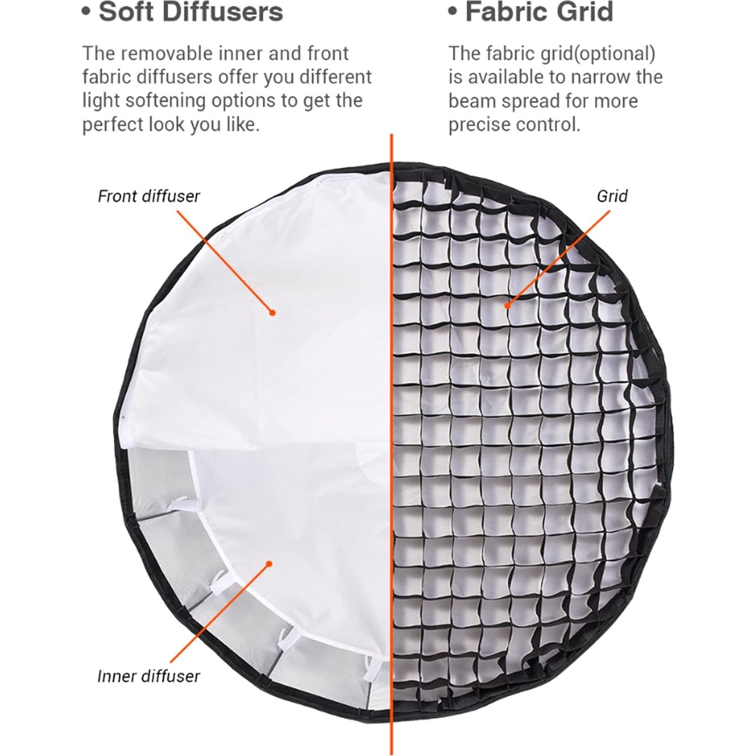 Godox QR-P70 Softbox Parabólico 69.85 cm Montaje Bowens
