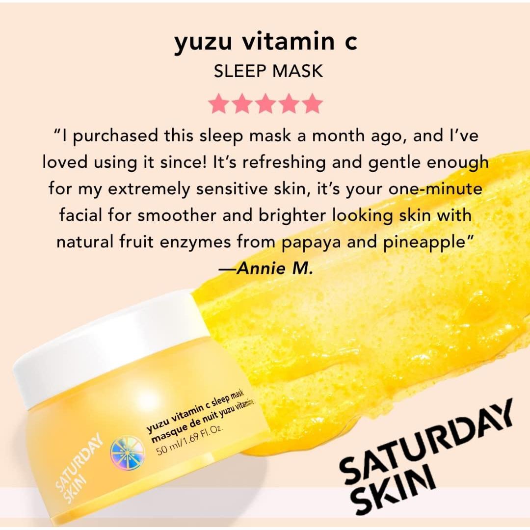 Máscara de Sueño Saturday Skin con Vitamina C y Retinol 140g