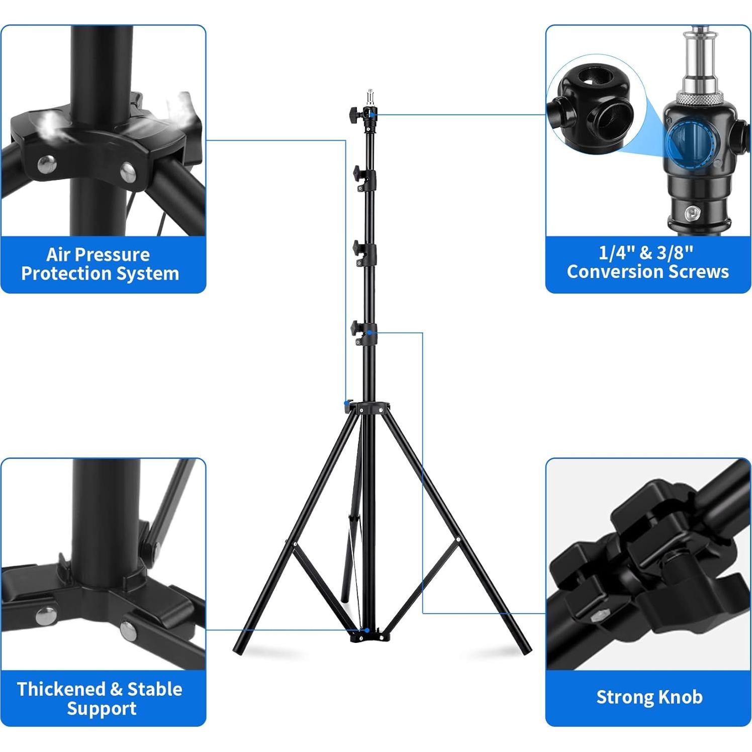 Soporte de Luz Selens 2.8m con Amortiguación de Aire 7kg