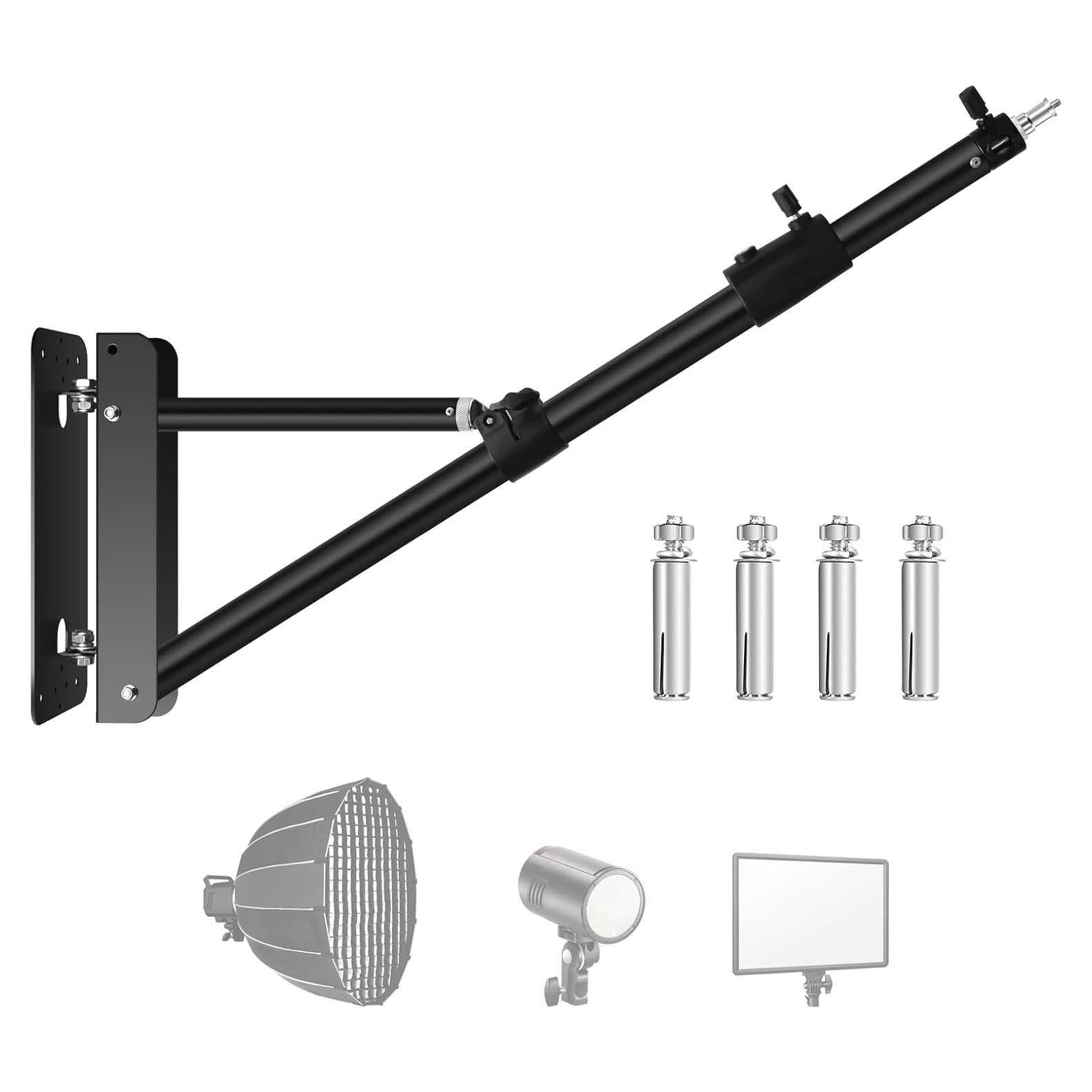 Soporte de Pared para Luz de Anillo FUDESY 130cm Ajustable