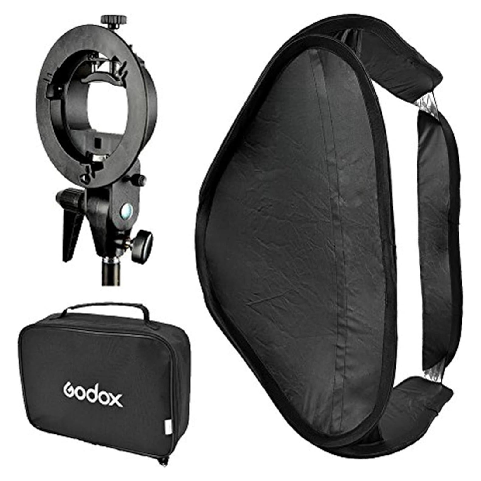 Softbox Godox Tipo S 80x80cm con Soporte Plegable para Flash