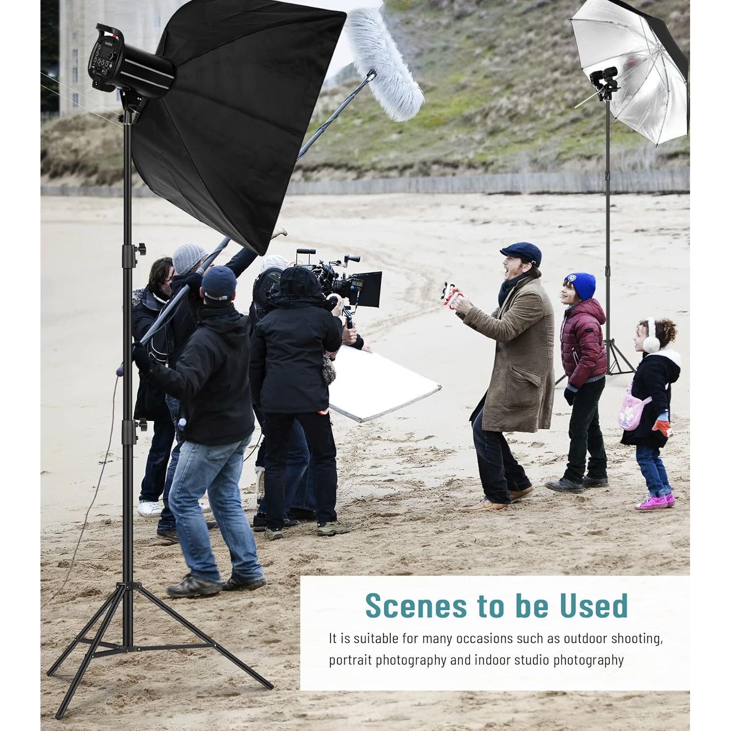 Soporte de Luz Trípode 2.8m Sdfghj Aluminio para Fotografía