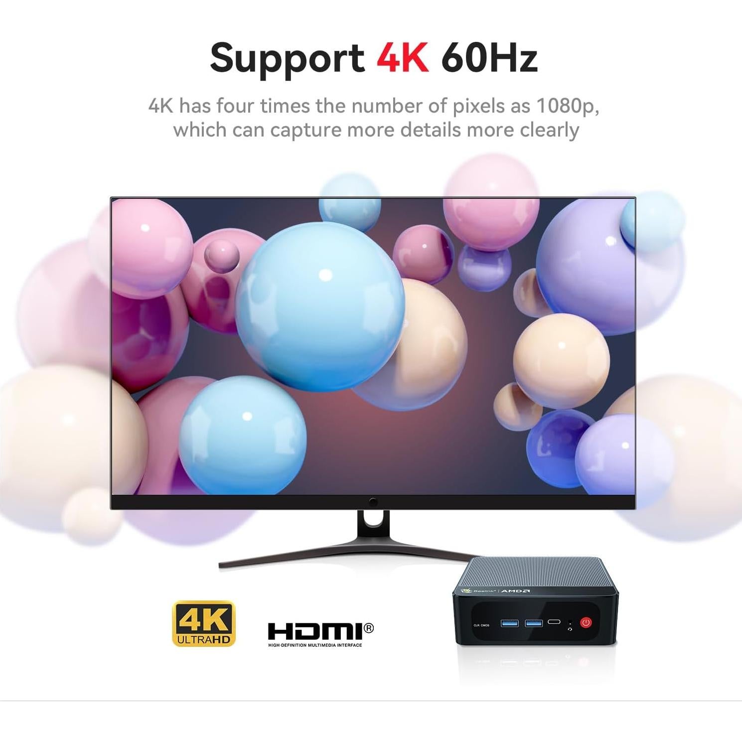 Mini PC Beelink SER5 PRO Ryzen 7 5850U 32GB RAM 1TB SSD