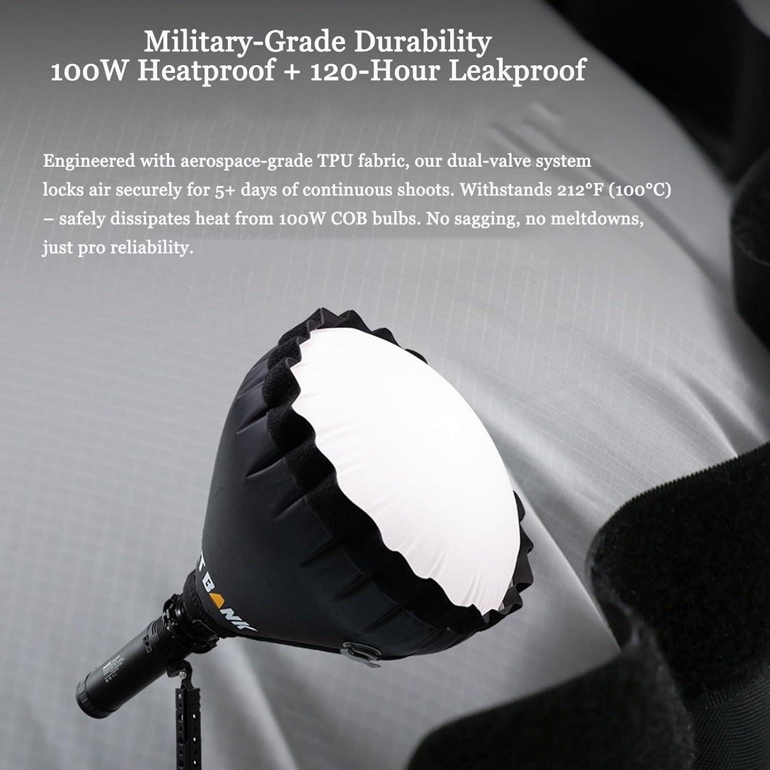 Softbox Inflable Flynoodle AIR Dome 40 para Luces COB 100W