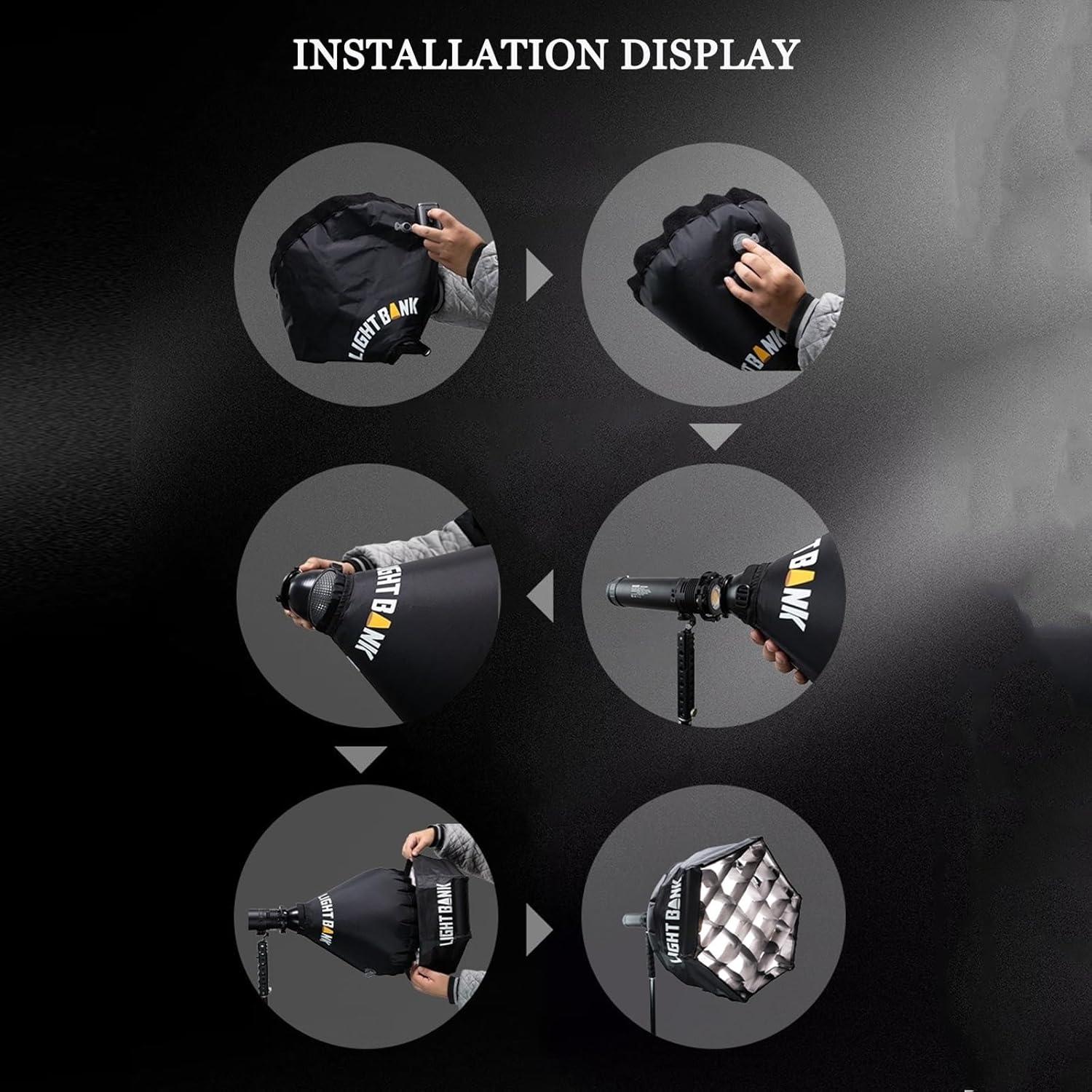 Softbox Inflable Flynoodle AIR Dome 40 para Luces COB 100W