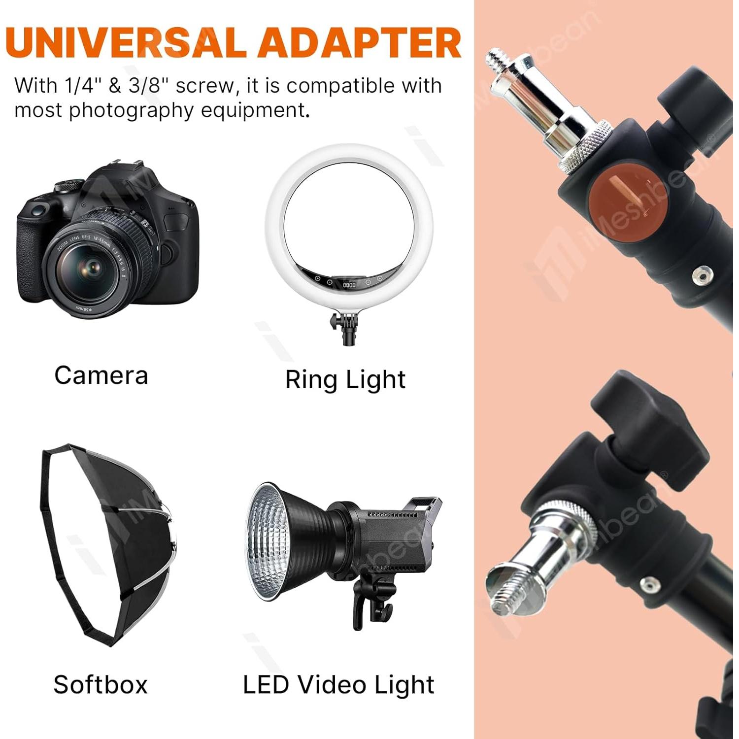 Wall Mount Triangle Boom Arm 43inch/110cm,Ring Light Mount 180°Flexible Rotation Triangle Wall Mount Bracket for Studio Strobe,Photography Light, Monolight, Ring Light, Softbox, Umbrella