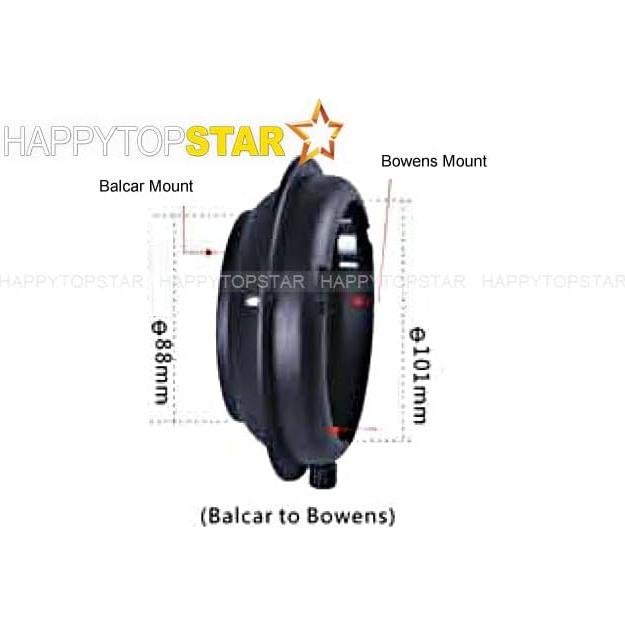 Balcar to Bowens Mount Speedring Speeding Ring Adapter Adaptor Converter for Studio Flash Strobe Light